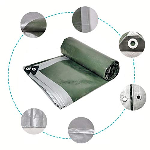 Lona impermeable OKUOKA 5x8m de plástico resistente para sombra en camping y jardín color A 5