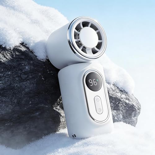 Ventilador de mano recargable USB con cabezal giratorio de 180 grados 4