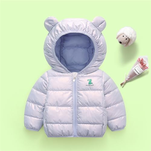 sfdgfhyf Baby Puffer Jacket Boys Girls Winter Coat Bear Hooded Shiny Bubble Coat Toddler Quilted Down Jacket2