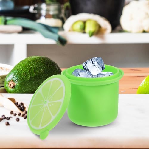 Molde de silicona para hielo redondo 6 piezas con tapa miniatura 3