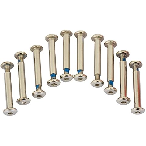 SCStyle Inline Skate Wheel 15/64" Shaft Hex Socket Screw (10XSilver) Set of 10 Cover