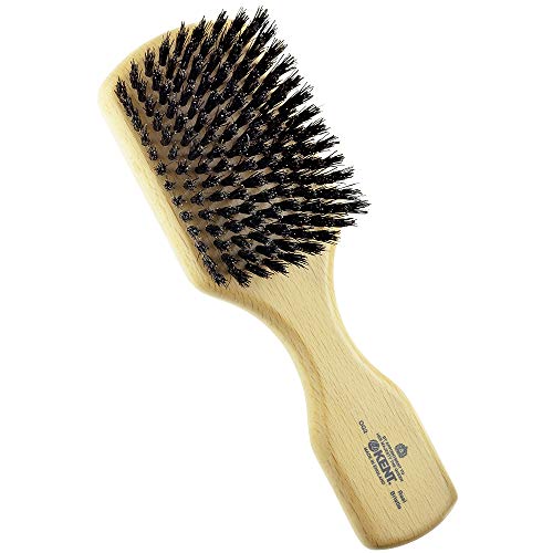 Kent Og2 Beechwood Hair Brush And Facial Brush For Beard Care - Exfoliating Natural Boar Bristle Brush For Mens Grooming, Hair Care, And Beard Straightener For Men's Skin Care #TOP18