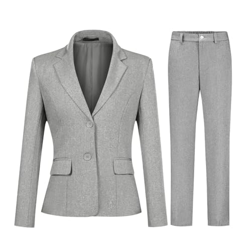 Ensemble 2 pièces formel tailleur pantalon blazer veste costume femme chic