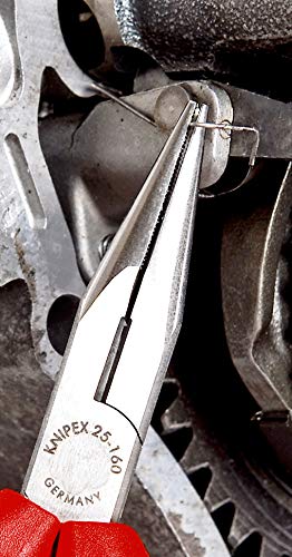 Knipex 2502160 6-1/4-Inch Chain Nose Pliers with Cutter - Comfort Grip
