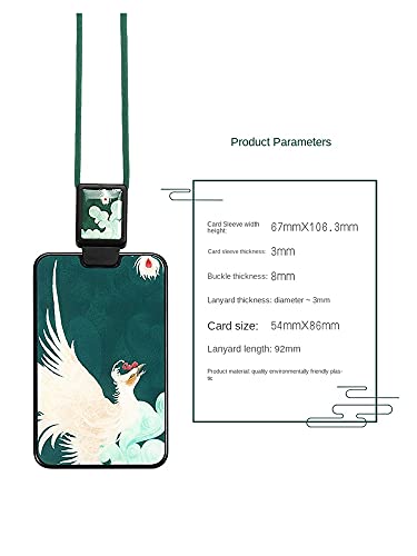 YUMYANJIN Kaarthouder Ontwerpers Trends ID Kaarthouder Vintage Chinese Campus Lanyard Naam Card Pass Case Luxe Vrouwen… - Image 5
