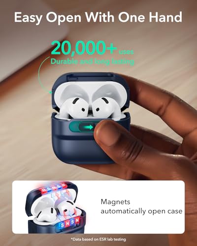 Image of ESR for AirPods 4 Case, Compatible with MagSafe, Pulse Series, Blue