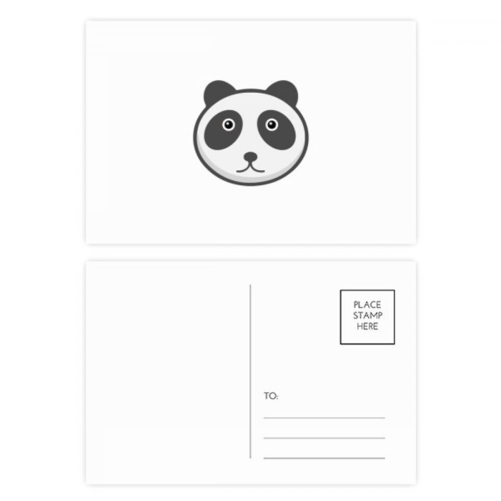 Cartoon Animal Lovely Panda Mildness Postcard Set Birthday Mailing Thanks Greeting Card