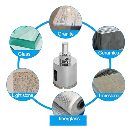 Image of 1-1 /2 inch / 38mm Diamond Glass Tile Hole Saw with Center Drill Bit for Ceramic, Porcelain, Marble