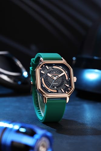 Image of Daniel Hechter Paris Rivoli Collection Modern Analog Watch for Men with Octagon Dial and Silicon Band-DHM1003