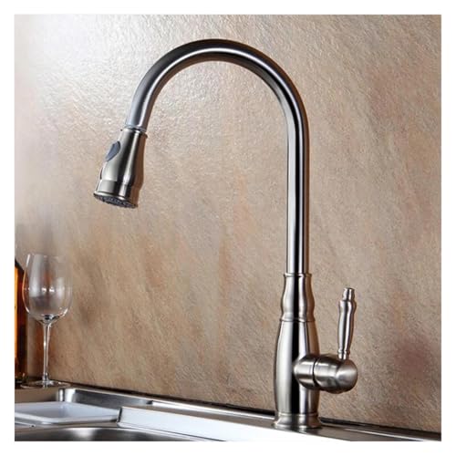 Grifo de lavabo extraíble cromado para una cocina moderna y funcional 4