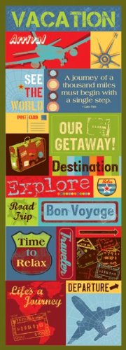 MomentaEmbossed Sticker, Vacation