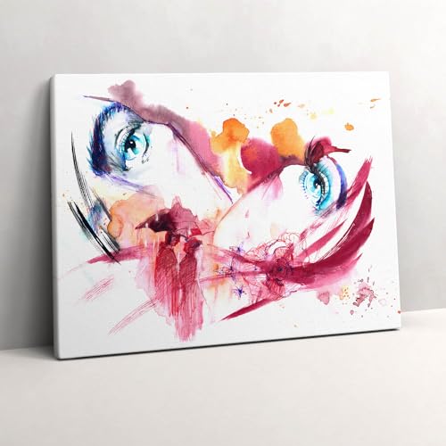 Tableau Couple Romantique 80x60cm Wallfluent Décoration Murale Peinte