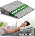 Well B4 Cojín cuña ergonómico para Cama y sofá, cómoda Almohada antirreflujo y cojín de Lectura para elevación del sueño o como Respaldo