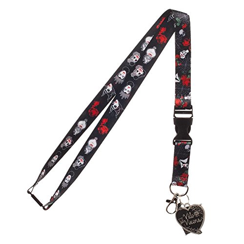Disney Villains Black Rose Bad Girls Club Lanyard ID Badge Holder