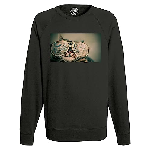 Sweat shirt homme chat tigre à lunettes : l'idée cadeau drôle parfaite