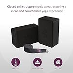Clever Yoga Blocks & Strap - Lighweight Foam Yoga Blocks 2 Pack with 8ft Cotton Yoga Strap Set Kit for Beginners & Pros, Accessories & Equipment for Women & Men - Image 3