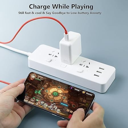 Image of Original Oneplus Warp Charge 65W Power Adapter Charger with 3.3FT C to C Cable for Oneplus Nord 4 / CE4 /Nord 3 /Nord CE3 / Nord CE3 Lite /Nord CE4 Lite / 12 /12R /10 /10R /10T /11 /11T Full Protection.
