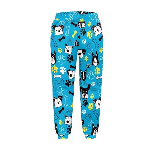 Boys Girls Pants Sweatpants Elastic Waisted Sports Pants with Pockets Casual Jogger Pants Leggings for 4-10Y2