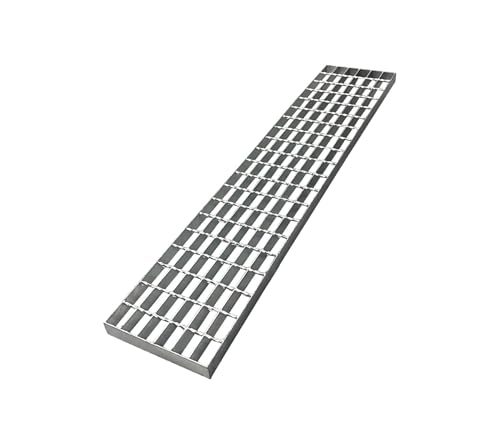 Caillebotis acier galvanisé 1000x200x30mm B125 sans cadre pour marche escalier extérieur
