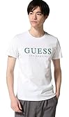 ※【64％OFF＋ポイント18％還元！】[ゲス] ストリートウェア MEN'S S/SLV TEE SHIRT メンズ WHT XL 1965円 354pt 実質1611円！