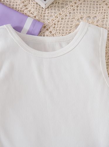 Image of Hilinker Girls 3 Piece Outfits Graphic Tank and Short Sleeve Cardigan with Shorts Set