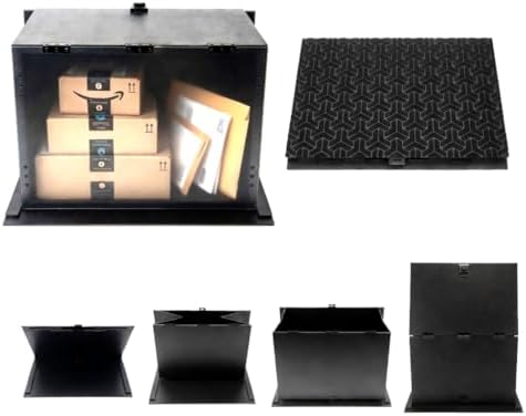Gen2 Package Locker AMAZON EXCLUSIVE Transforming Doormat Lockbox ~ Large Capacity ~ Lockable Outdoor Parcel Drop Box Secure Collapsible Porch Storage ~ Driver Approved ~ Architect's Choice image 5