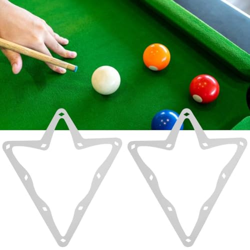 Alomejor Billard Ball Rack 10 Ball Billard Dreieck Rack Pool Zubeh?r f¨¹r Billardtisch Spielzubeh?r Cue Ball Set Tischspiel Accessoires Spieltool Rack Set