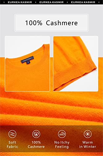 Image of EURKEA Women's Crewneck 100% Cashmere Sweater, Cozy Pullover Winter Top for Women, Gift Ready