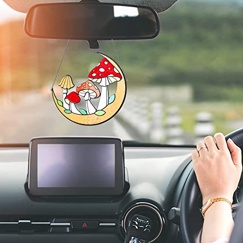 Colored Mushroom Garden Home Decoration Metal Decoration Wall Hanging Balcony Garden Decoration Interesting Garden Home Decoration Holiday Birthday Gift For Girls, Mothers Or Women (Colored Mushrooms) #TOP5