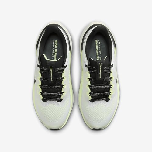 Nike Pegasus 41 Big Kids' Road Running Shoes (FN5041-102, White/Barely Volt/Vintage Green/Black) Size 44