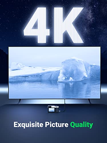 Ugreen 4K Micro Hdmi To Hdmi Cable 6.6Ft, Aluminum Shell Braided High Speed 18Gbps,4K 60Hz Hdr 3D Arc Compatible With Gopro Hero 7 6 5 Raspberry Pi 4 Sony A6000 A6300 Camera Nikon B500 Yoga 3 Pro #TOP1