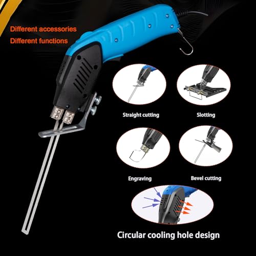 Air Cooled, Electric Hot Knife - Foam Cutting Tool with Blades & Accessories Use Foam Cutter for Engraving and DIY Handmade