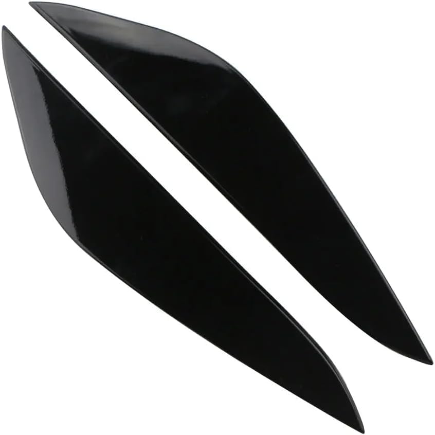 Car Headlight Eyebrow for Tesla Model 3 2016 2017 2018 2019-2021 Eyebrow Cover Organiser Sticker Headlight Covers Protection and Decoration Replacement, A/Black