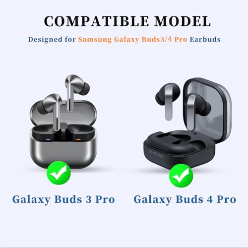 Galaxy Buds 3 Pro Replacement Ear Tips, Premium Silicone Earbuds with Cleaner kit for Samsung Buds 3 Pro Earbuds, Secure Fit(White) - image 2
