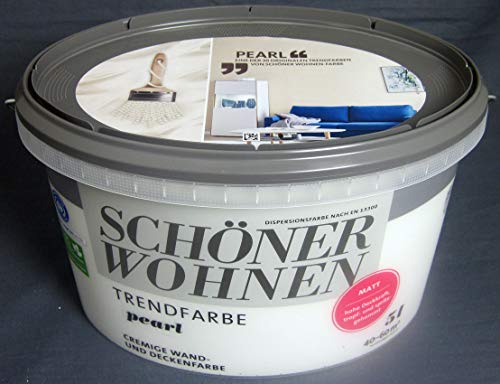 Wand- und Deckenfarbe pearl matt 5,0 l cremige Trendfarbe Schöner Wohnen Wand- und Deckenfarbe pearl matt 5,0 l cremige Trendfarbe Schöner Wohnen