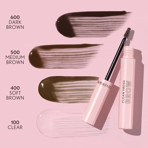 CoverGirl Clean Fresh Brow, 600 Dark Brown, Eyebrow Gel, Long-Lasting, Vegan Formula, Natural Looking, Easy to Apply, Doesn't Smudge, 0.18oz - image 6