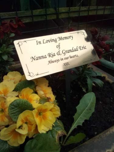 Engraved Memorial Stake Grave/Tree Marker Cremation with Personalised Plaque