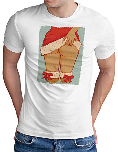T-Shirt Geek OM3 Sexy-Christmas Blanc 5XL : Le vêtement drôle et original pour l'hiver