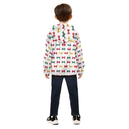 Bows Boys Fleece Coat,Children's Zip-Up Hoodie Jacket,Baby Warm Fashion Outerwear 3-10T,A1132634