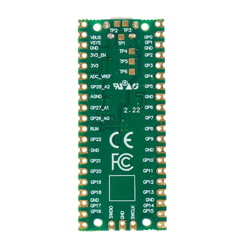 3Pcs RP2040 Pico Development Board Micro USB 2MB Flash Dual-Core Cortex M0+ Processor for Raspberry Pi Supports C/C++/Python SPI/I2C/UART Interfaces