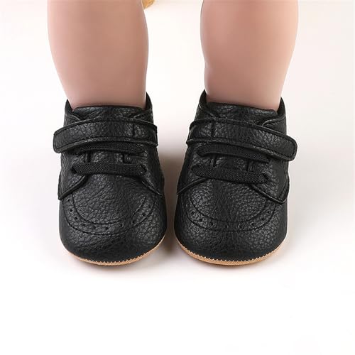 Image of RVROVIC Baby Boys Girls Anti-Slip Sneakers Soft Ankle Boots Toddler First Walkers Newborn Crib Shoes