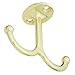 National Hardware V165 Undershelf Coat Hooks in Brass