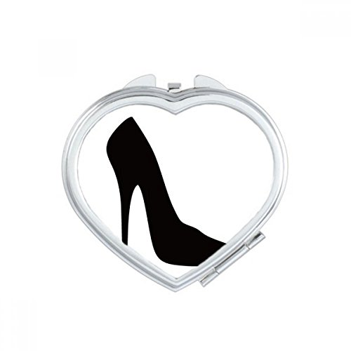Miroir de Maquillage Id&eacute;e Cadeau Compact Motif Coeur - 2