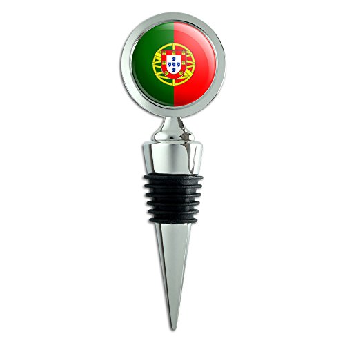 Portugal National Country Flag Wine Bottle Stopper