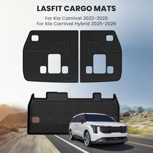 Image of LASFIT Cargo Mats for Kia Carnival 2022-2027 /Kia Carnival Hybrid 2025-2027