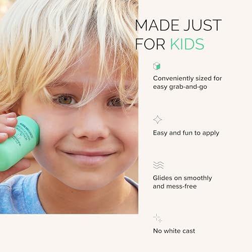 Image of MDSolarSciences Mineral KidStick SPF 40 | Gentle Sunscreen Stick for Kids | Zinc Oxide, Vitamins C & E | Easy Glide On, Broad-Spectrum, Fragrance-Free | Baby Registry Essential | 0.6 oz