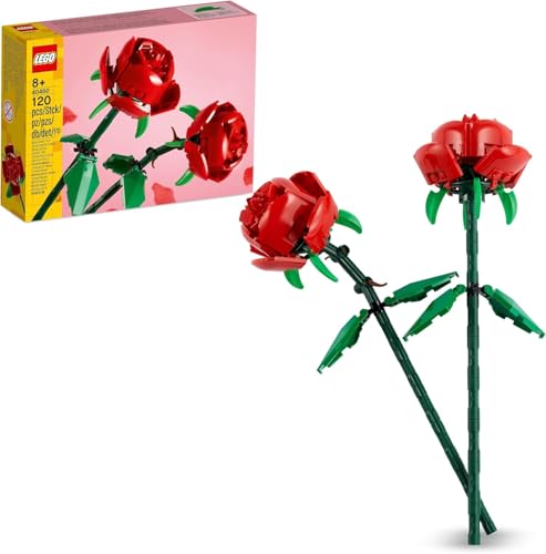 Set Ornamento a Cuore Botanicals Rose Decorazione per Camera da Letto o Accessorio da Parete Bouquet Floreale Decorazione per la Casa 40638 + 40460 - Lego - Immagine 2