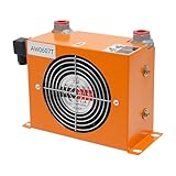 Enfriador de aire hidráulico de 12 V, enfriador de aire hidráulico, enfriador de aceite con capacidad de refrigeración de 680 Kcal/h, enfriador refrigerado por aire para excavadoras, maquinaria