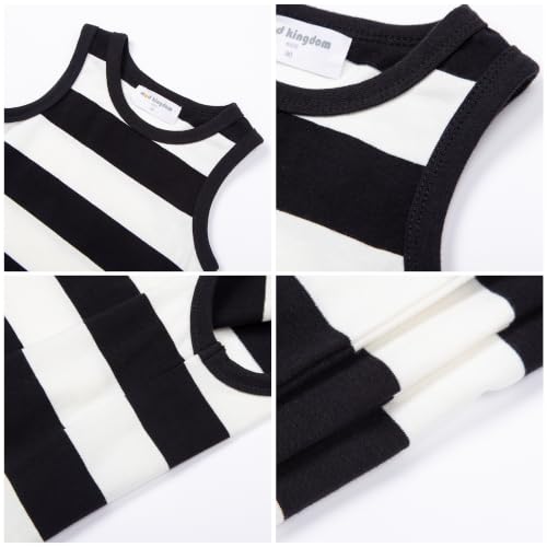 Image of Mud Kingdom Boys Girls T-Shirts Rainbow Stripe Cotton Unisex Top