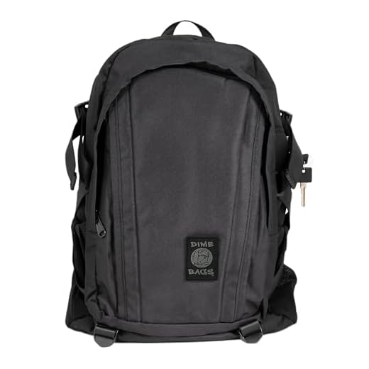 DIME BAGS Omerta Transporter Backpack | Carbon Filter Lined Bag with Heavy-Duty Lock (Black)